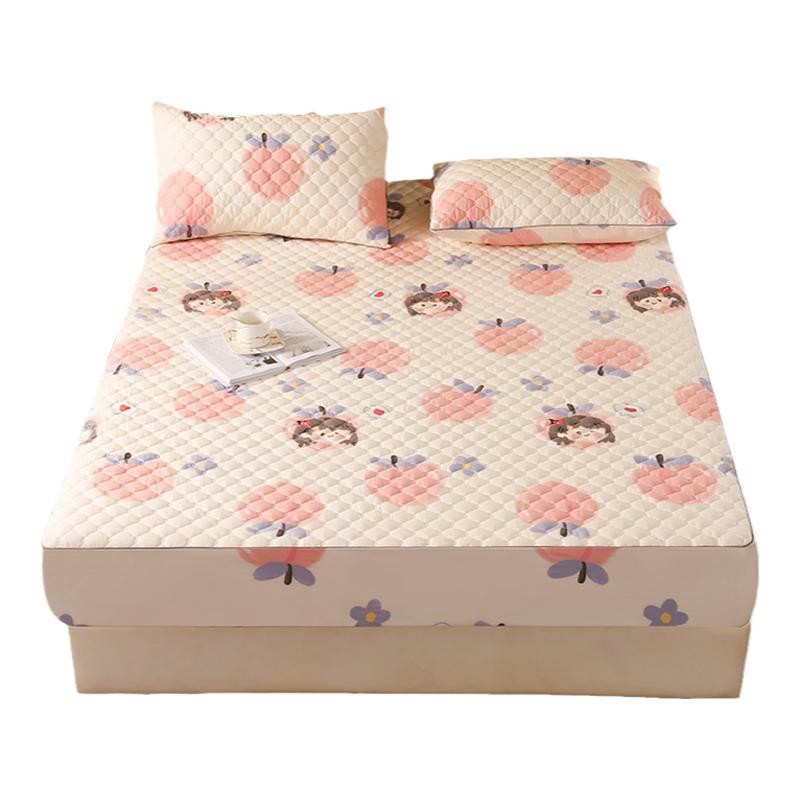 A类纯棉床笠单件加厚夹棉席梦思床垫套婴幼儿童卡通全棉床罩防滑