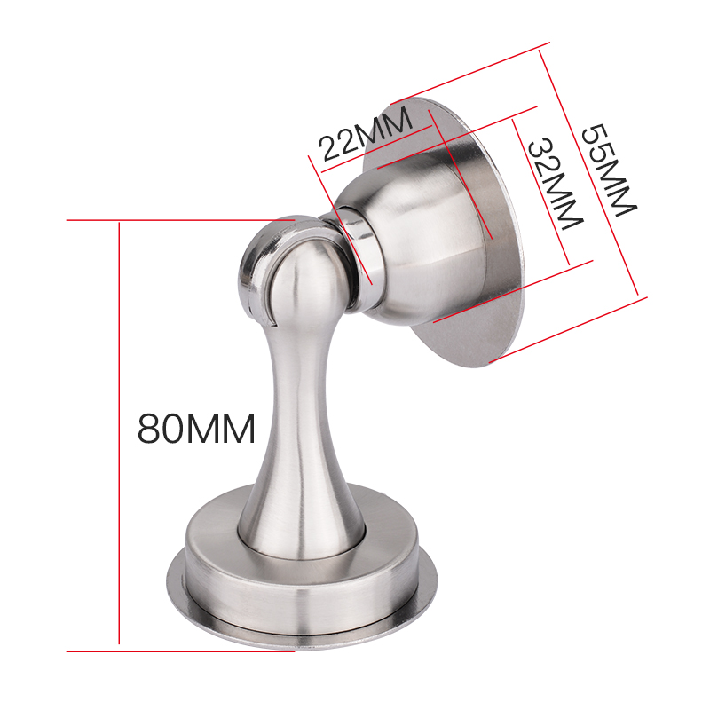门吸免打孔强磁卫生间门吸防撞门挡不锈钢吸门器地吸门吸隐形门碰