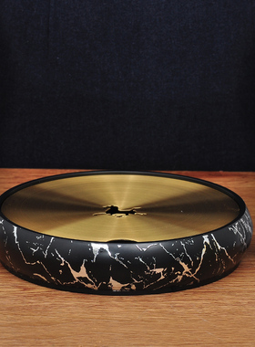 铜茶洗盘带盖洗茶渣缸客厅家用茶盆洗茶碗茶道禅意功夫茶具配件