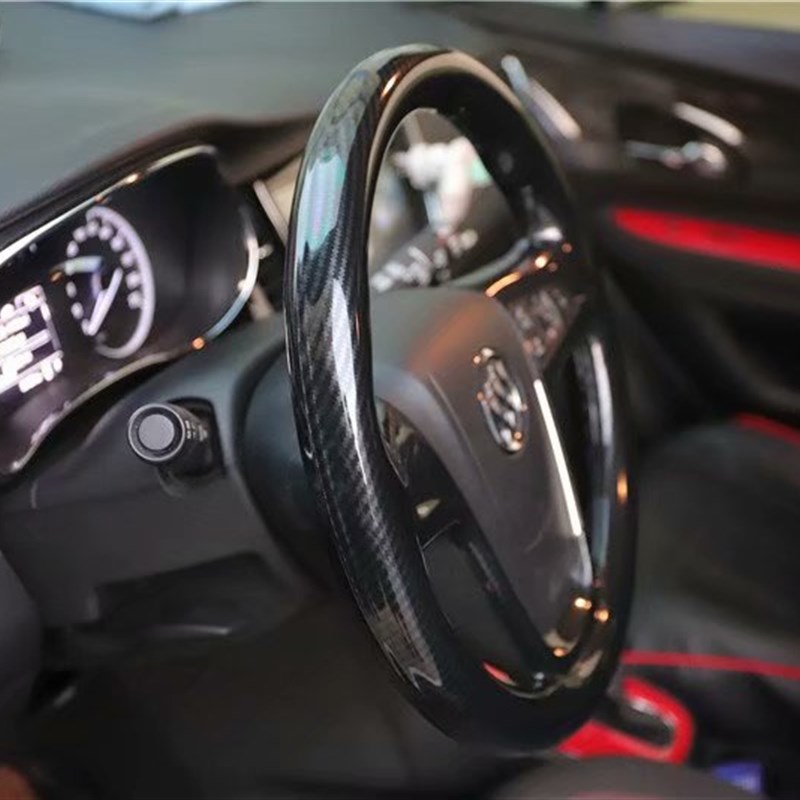 13-15款昂科拉碳纤维内饰 改装桃木内饰 中控方向盘贴 方向盘改装