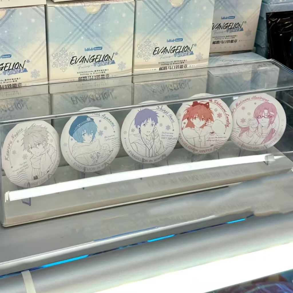 eva新世纪福音战士冬日系列邮戳徽章二次元谷子吧唧动漫周边现货