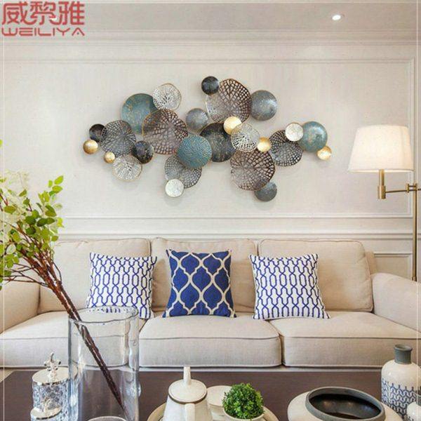 北欧风墙面装饰轻奢客厅沙发背景墙挂件铁艺壁饰卧室床头立体墙饰,家居饰品,壁饰,淘宝优惠券,粉丝福利购,淘宝优惠卷