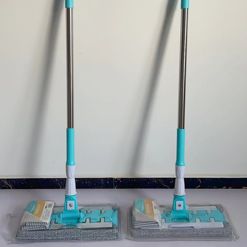夹布式平板拖把家用地板清洁工具懒人免手洗拖地墩布旋转拖地抹布