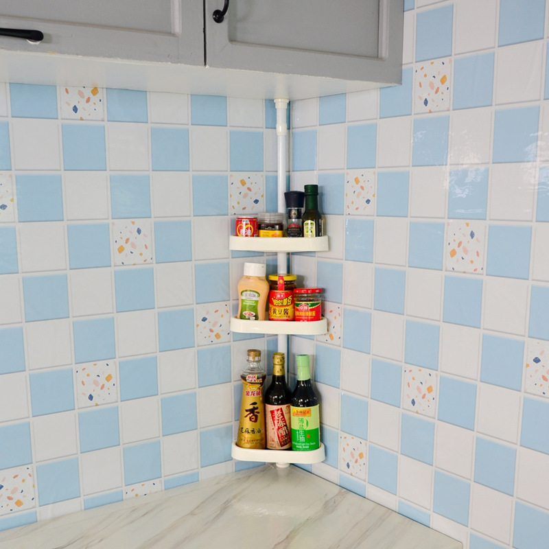 厨房多层三角架 厨房挂件三角架 厨房角落置物架