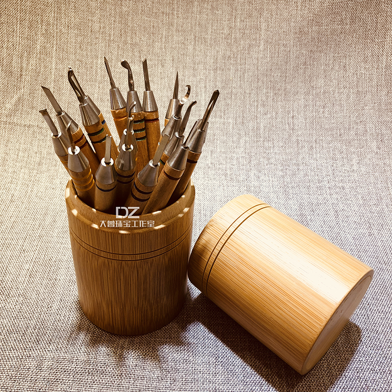 雕蜡刀 首饰蜡模雕刻刀 雕刻工具 掏底刀 首饰器材18把完整版