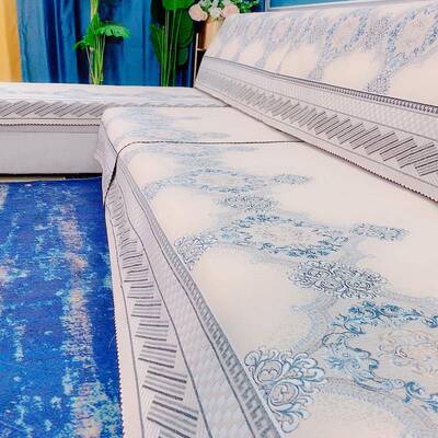 坐一妃沙发垫季通用防滑简约现代皮坐垫套罩靠背ECY三巾布四雪盖