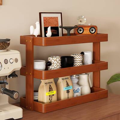 桌面置架桌上杯架餐Inventor边柜台面架子杯子置物架简小约物多层