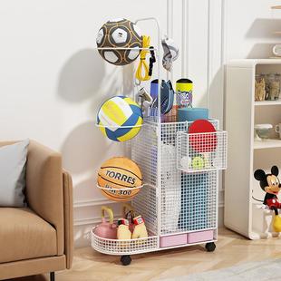 动篮球收纳层架落地羽物架家用毛球放球类运健身器材置YJLQJ-D-瑜