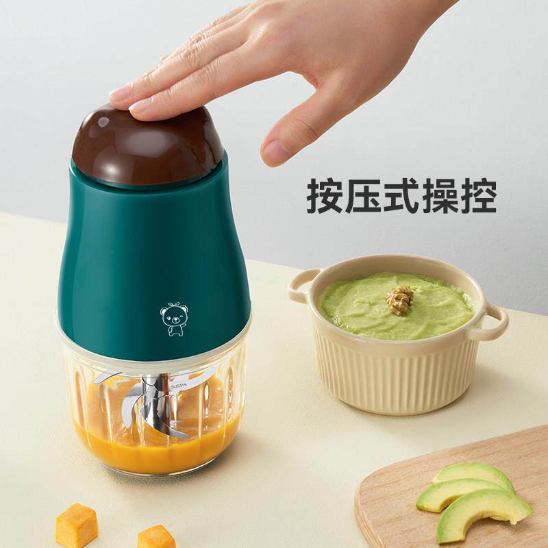 贝熊副食品婴儿宝宝料理机功小型多小贝熊小能打泥机研磨电机动搅