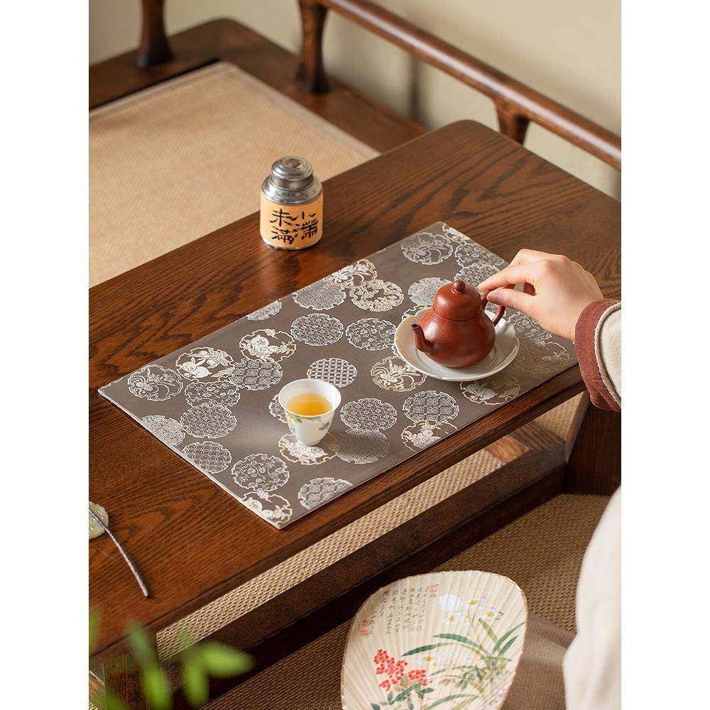 中高WAT茶档手垫工织锦席双面双色加厚垫茶桌布干泡茶垫中式茶壶,居家布艺,茶席,淘宝优惠券,粉丝福利购,淘宝优惠卷