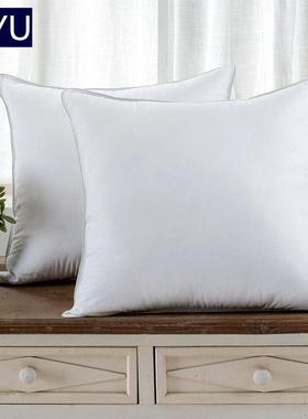 星级酒店95%白鹅三绒鹅绒片夹层心WYU06抱垫枕芯羽绒靠枕芯靠芯靠
