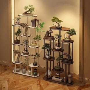 古架木中式茶室置物摆件小型实展示架布置博098高级感简约架现代