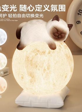 创意国猫咪摆件卧室20250426床泰头日柜台灯可爱居小夜灯家好物生
