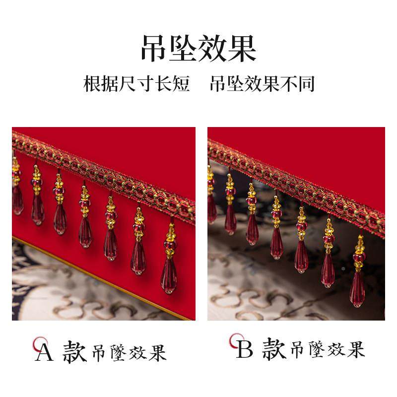 新中式电视柜巾绣布花桌盖巾艺WYK家用餐垫茶几台布长方形布防尘,居家布艺,桌布,淘宝优惠券,粉丝福利购,淘宝优惠卷