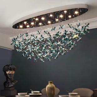 XVP意式轻客奢厅灯酒店大厅水晶吊灯餐花花朵厅设计师艺术吧台瓣