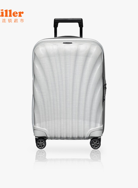 Samsonite新秀丽贝壳行李箱超轻旅行登记箱20寸红色拉杆箱CS2