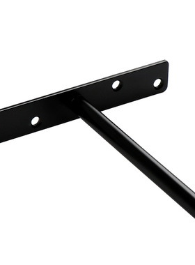 黑色暗藏层板托12厘圆形暗装墙上支架托架隐形隔板托固定浮动支架