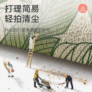 大江地垫大门入户门脚垫绿色门口加厚门垫进门丝圈地毯玄关入门垫