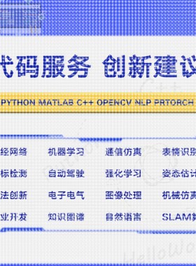 python代编程深度学习代做代码指导调试算法改进模型创新程序跑通