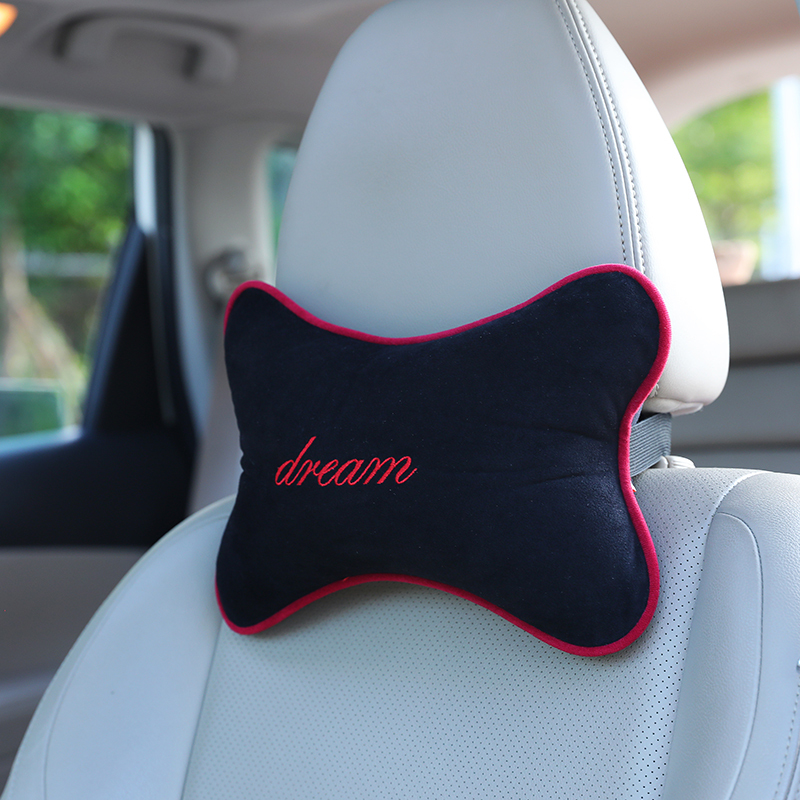 汽车头枕靠垫车用内饰用品护颈脖子一对装四季车载座椅靠垫骨头枕