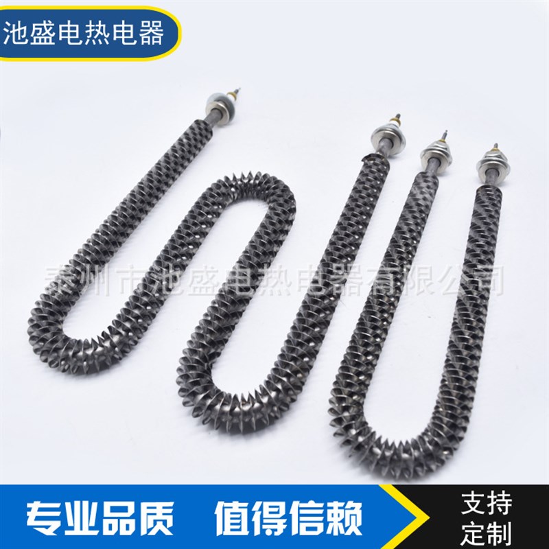 厂家供应不锈钢翅片加热管 隧道炉干烧电热管P 烘箱空气干烧发热