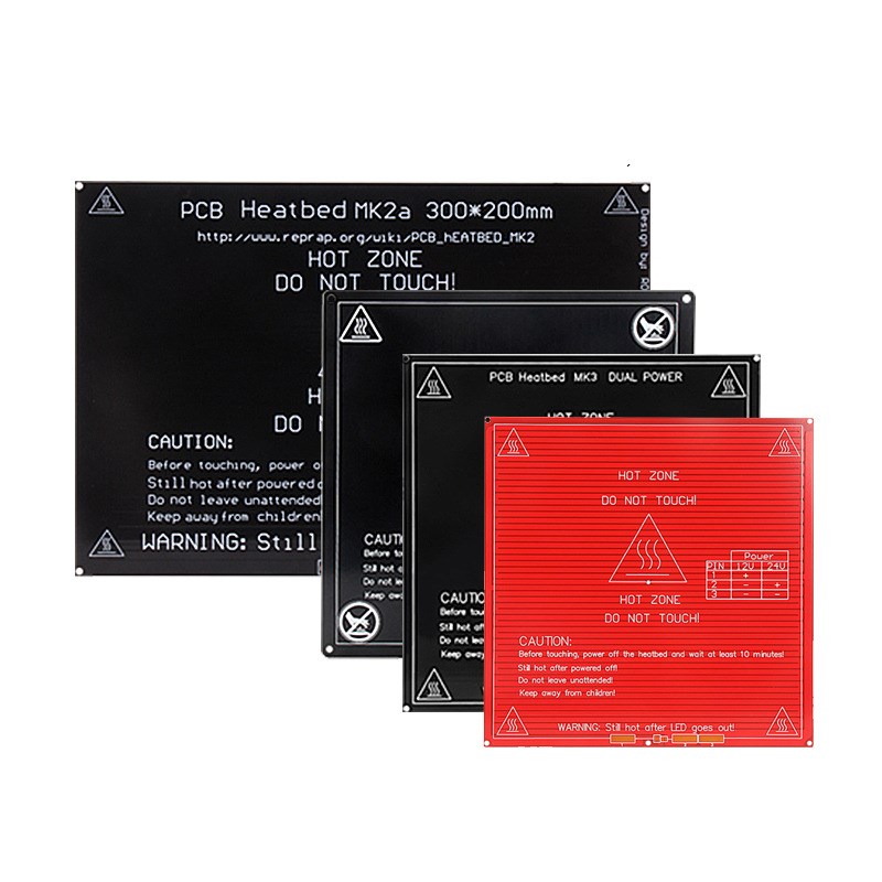 3D打印机热床平台配件铝基板创想MK3大尺寸PCB加S热铝板UM2发热板