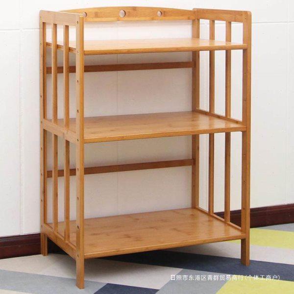 楠竹厨房置物架微波炉烤箱收纳架客厅实木锅具用品多层储物柜落欣,厨房/烹饪用具,微波炉置物架,淘宝优惠券,粉丝福利购,淘宝优惠卷