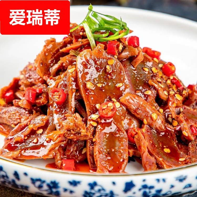 双味鸭胗鸭肫凉菜凉拌菜麻辣鸭胗酒店饭店四川小吃半成品预制菜