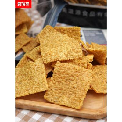 荞食尚苦荞片400大袋酱汁牛排味荞麦锅巴膨化食品办公室网红零食