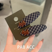 韩国ins风格 纹狗狗掰掰夹懒人bb夹甜美鸭嘴夹女侧边刘海碎发夹子