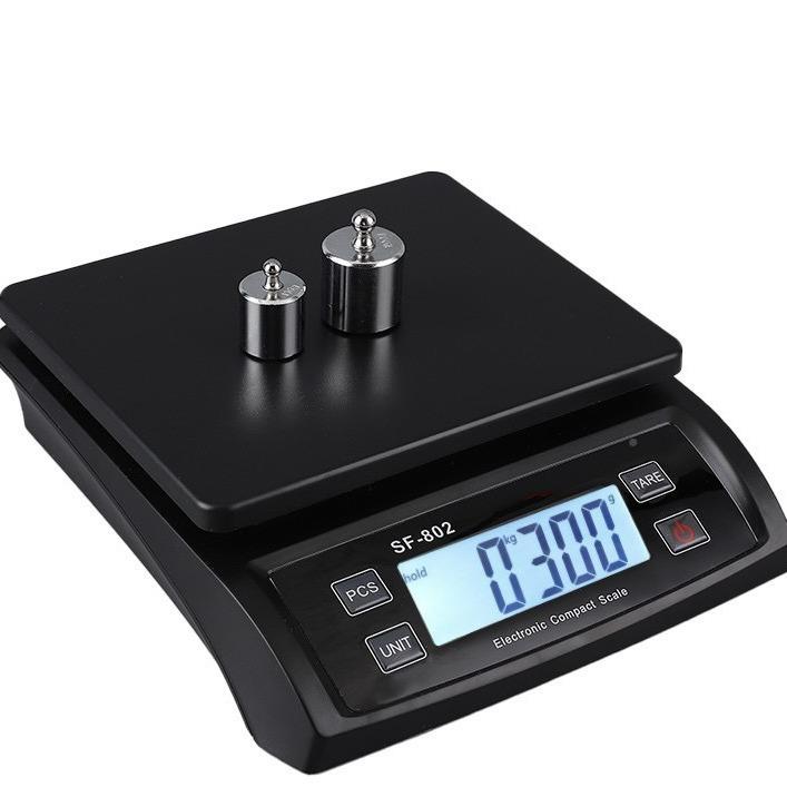 8器02电子家用克重秤秤料秤大显示屏幕称重理30k-802g食物秤烘焙