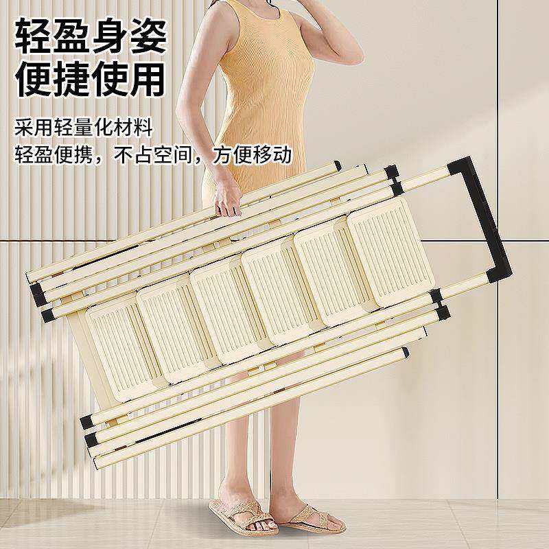 厚置子地梯衣架家加用折叠多功能楼梯置地衣架室内室晾外晾晒梯子