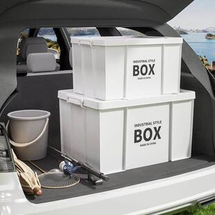 露营子收纳箱后备整理箱野露营野箱餐营箱子懒小纳车载用储物户外