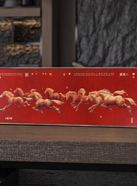 威13541弗列客厅饰装品摆台迁升职高德级礼物乔黄铜中式马到成功