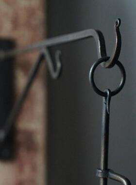 触造铁艺架三 铁角支 手工WVQ锻造打出自在钩壁挂配件