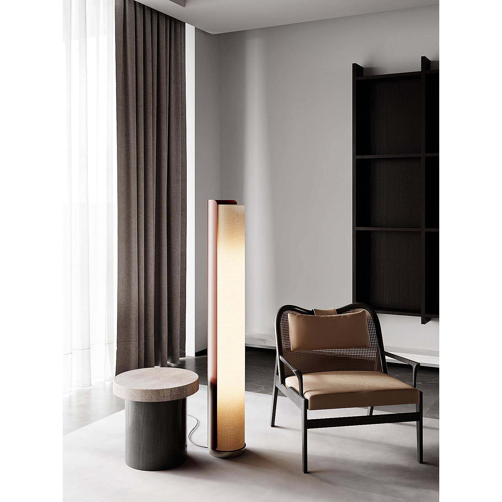 客现日代简约卧室氛围落地灯 档式长筒立式台灯 42684网红高轻奢