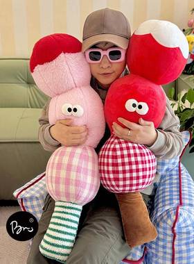 冰糖葫芦抱抱大枕床上KEP夹腿女生睡专觉用可爱抱长侧条枕睡靠枕