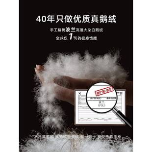 斯得福羽绒被波兰95白鹅绒子空调被夏BX010 冬被春被子母被被秋芯