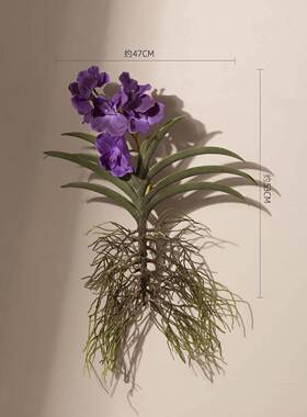 万代兰真花艺摆件客厅桌摆设IFO假花装品花艺套餐洽谈桌饰摆彷餐