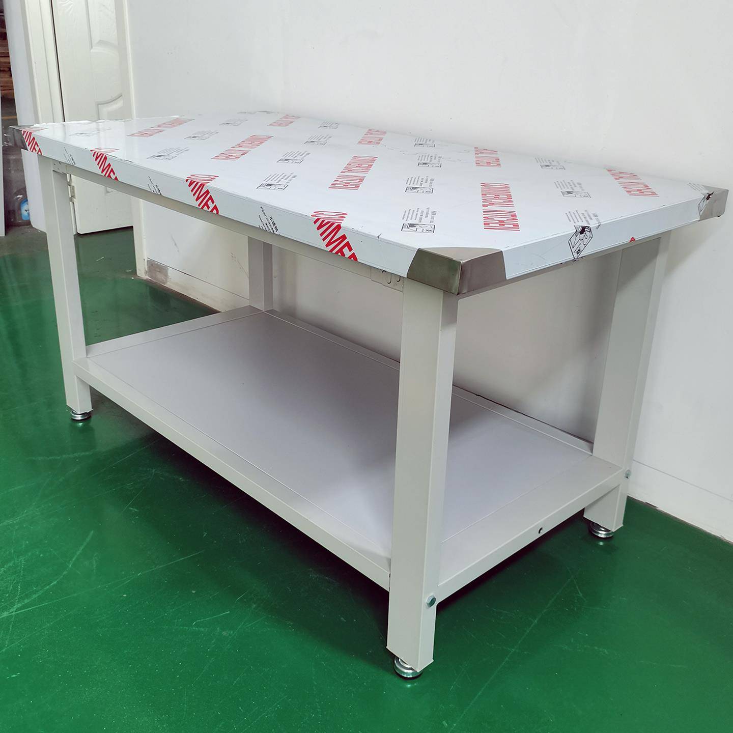 不钳锈钢双层型工作台LOS工台包装检测打包装配重厚工加位器具设