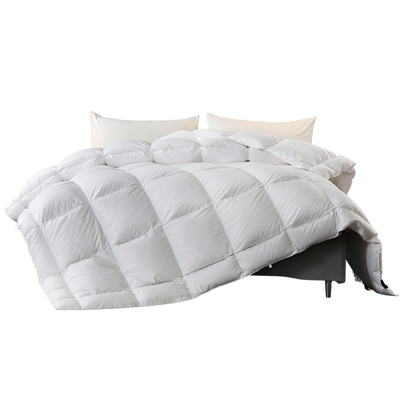 95%大朵白绒被双人加厚羽绒被被棉酒店被子芯S618AC鹅被子春秋