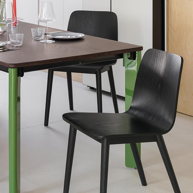 OLOR北欧现代简约家用意橡式极32-181简丹麦餐桌椅子白木实木餐椅