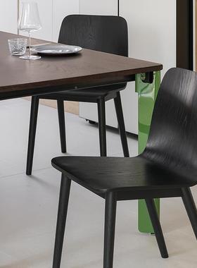 OLOR北欧现代简约家用意橡式极32-181简丹麦餐桌椅子白木实木餐椅