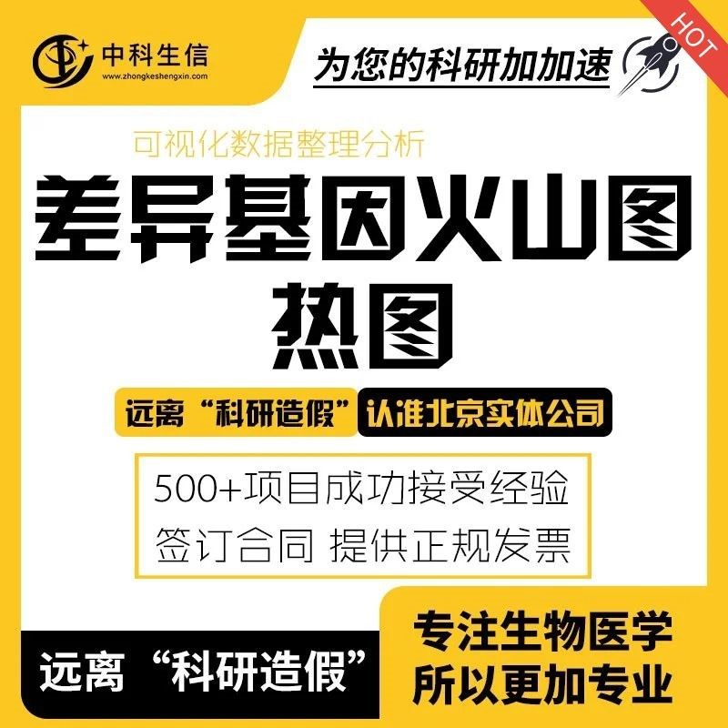 差异基因筛选生物信息学数据分析火山图热图可视化生信分析
