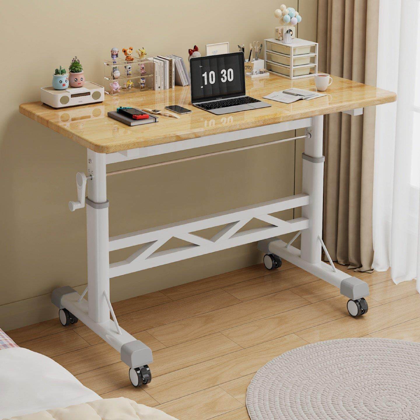 手摇式升降腿茶带几支桌架可调节书可朗55桌台面架子小尺寸桌脚滑,住宅家具,桌腿/桌架,淘宝优惠券,粉丝福利购,淘宝优惠卷