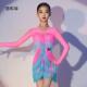 吊带渐变流连202苏体5裙新款 拉丁舞服女童VGH097 2夏季 高级感练功