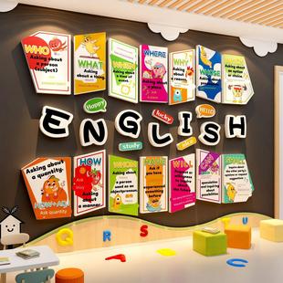 工语角作培训机构文英化班RND级布教室装饰置幼儿园墙面环创主题