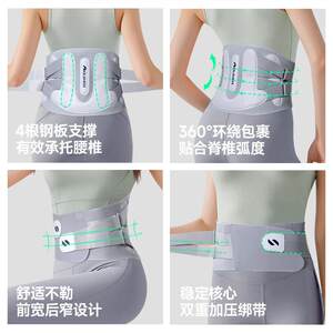 耐力克斯痛护腰支撑女士腰护腰健身腰部腰托带气透腰封运动NLKS-5