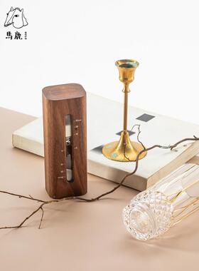 沙漏计时器3012桌0分钟礼物定制刻办公摆字件桌公面办室实木防摔