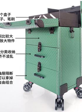 妆化师专用拉杆外化妆箱专业跟师美甲箱OYX出美容行李纹绣妆工具